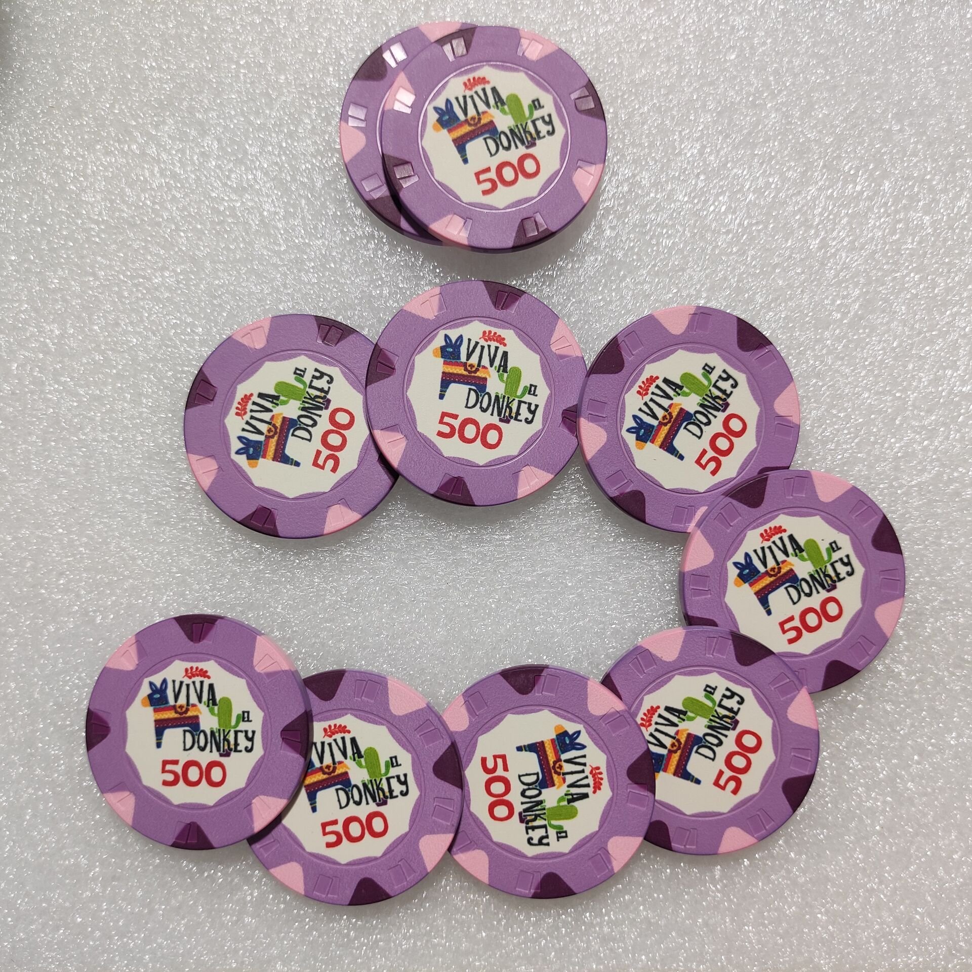 Chenglin custom casino chip 10g EPT Ceramic poker chip with your logo