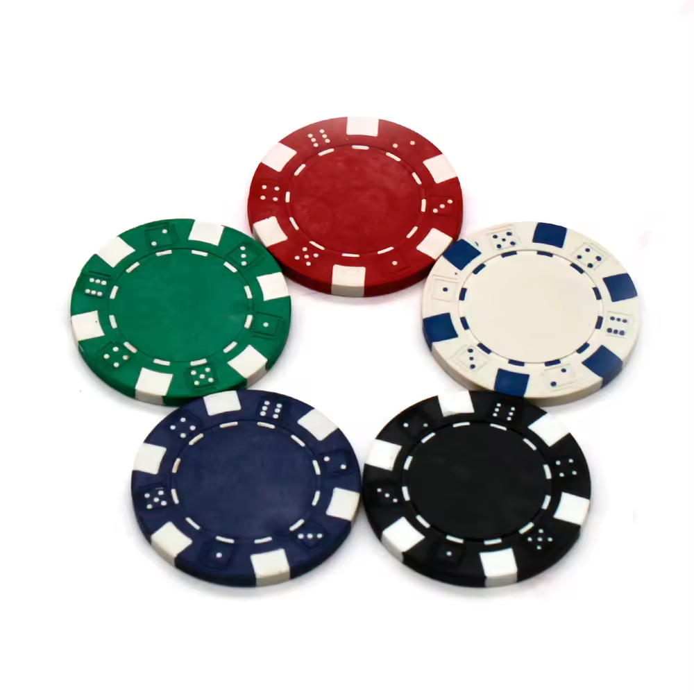 High Quality Plastic ABS Casino Professional Wholesale Poker Chips 40mm With Custom Logo