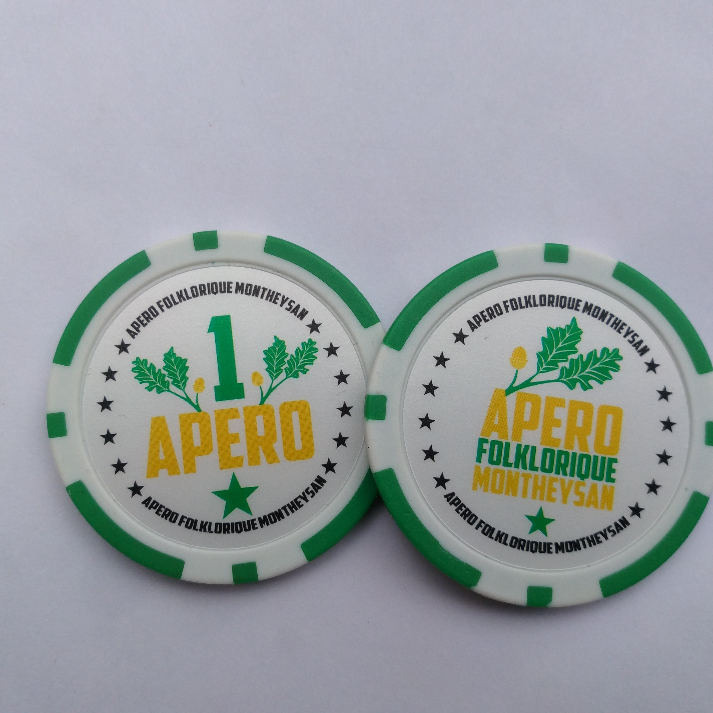 Custom made drinking tokens jetons souvenir poker chips