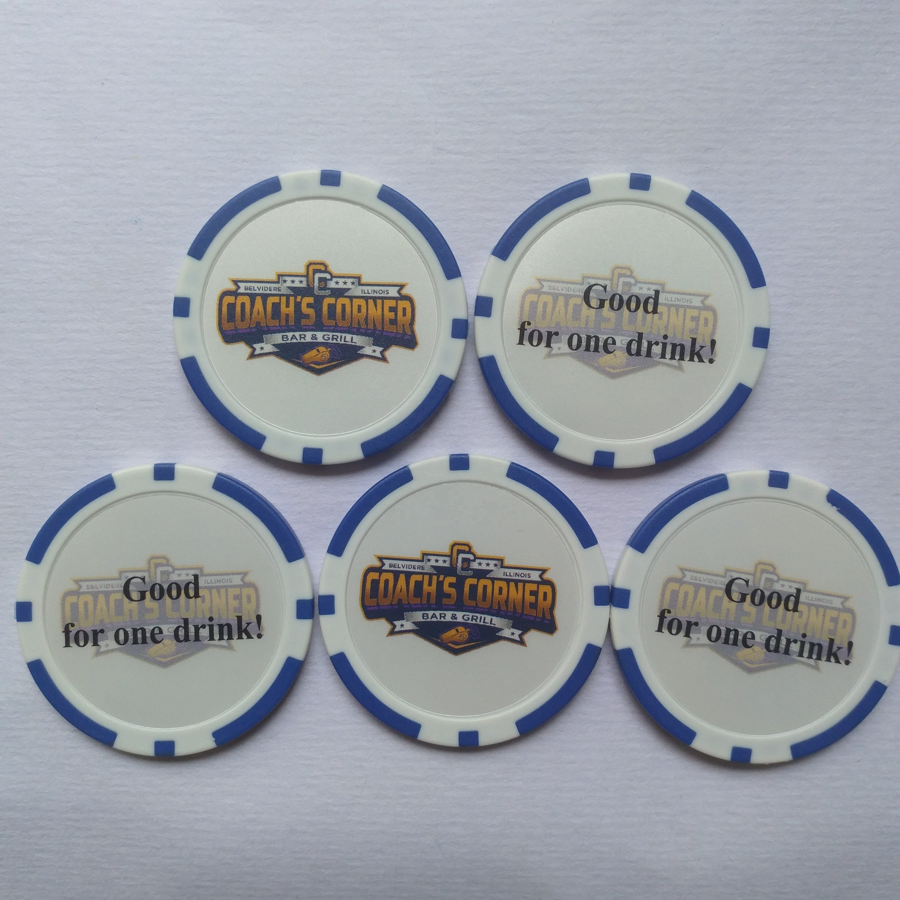 Custom made drinking tokens jetons souvenir poker chips