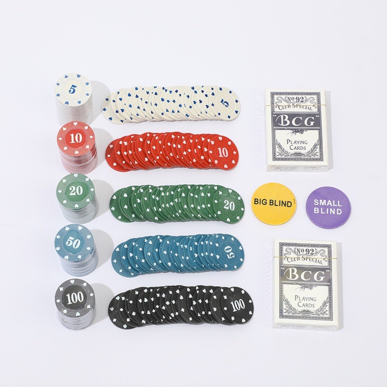 Factory Custom Cheap Blanks Clay Entertainment Mat Gift Box Set Cast Iron 200 Chips 38mm 4G PP EUR Poker Chips With Tin Box