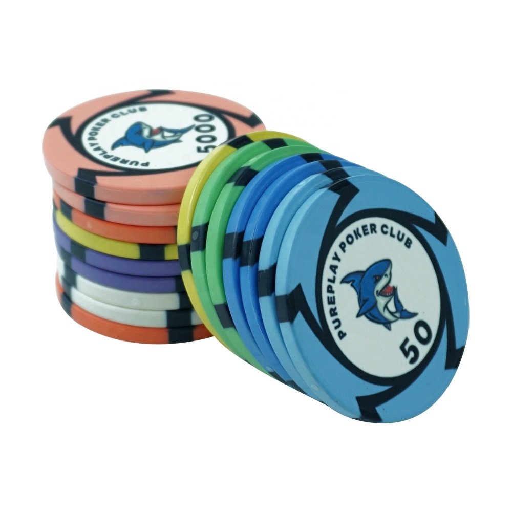 Kaile factory oem 10g poker chips ultimate with no cash value chip 39mm any logo design can print with no moq for caisno game