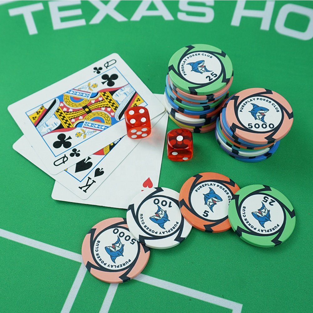 Kaile factory oem 10g poker chips ultimate with no cash value chip 39mm any logo design can print with no moq for caisno game