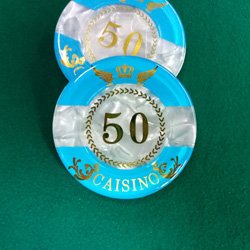 Wholesale acrylic poker chip with different denominations