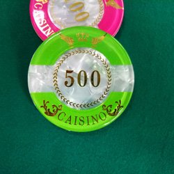 Wholesale acrylic poker chip with different denominations