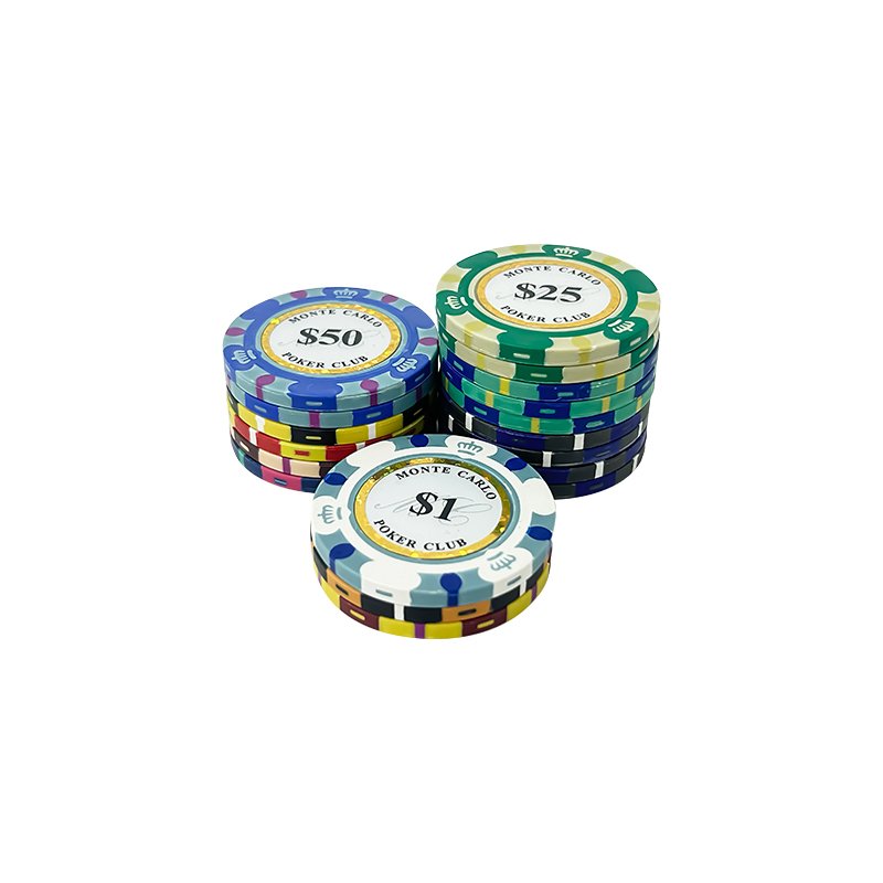 40mm Clay Poker Chips for Card Board Game, for Texas Hold'em Blackjack Poker table Casino Gambling Game Token