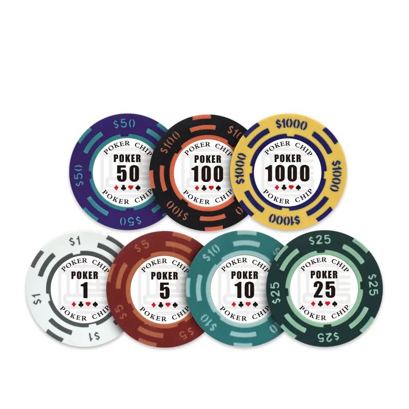 Custom Blank Ceramic Poker Chips