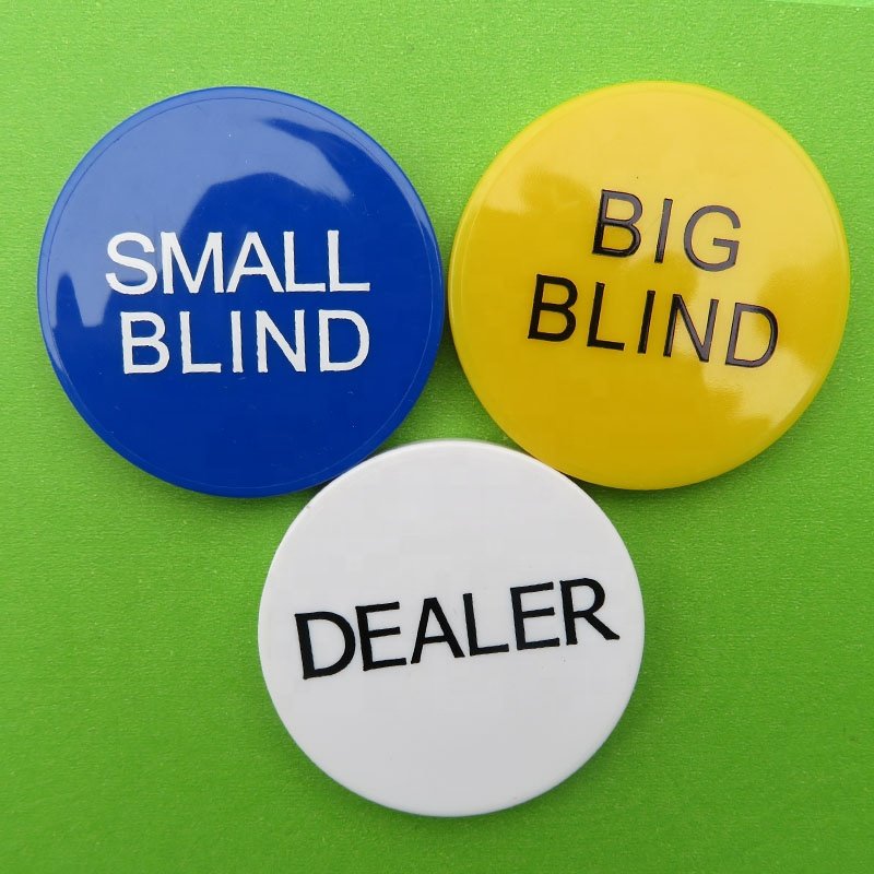 Plastic 50mm big blind small blind jetons for USA market
