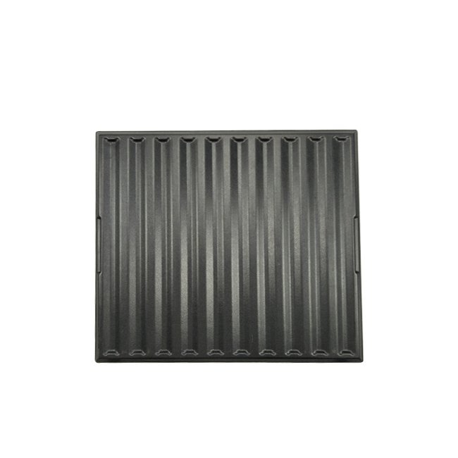 Hot sale black abs poker chip tray 50 rows plate holder 1000pcs 40mm casino ceramic clay chips tray from directly factory