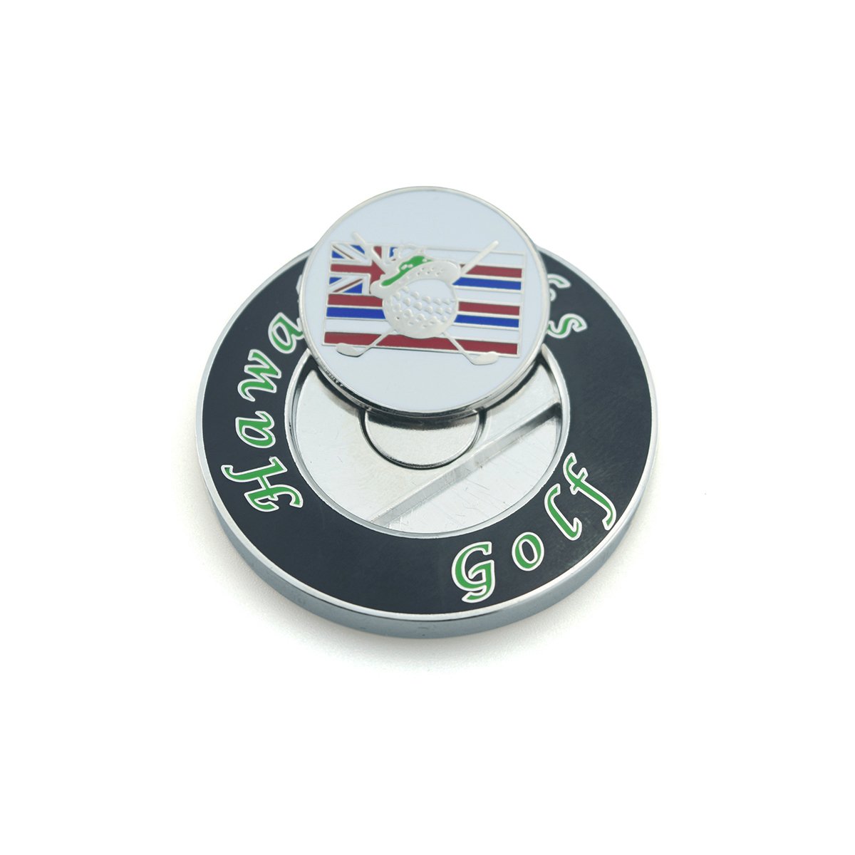 Manufacturers golf mark personality creative magnetic ball markers metal ball coin custom golf ball marker