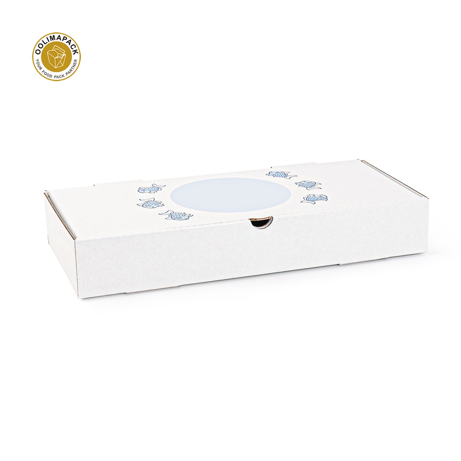 OOLIMAPACK 100% Biodegradable Fish And Poker Chips Paper Box Foldable Fast Food Takeway Printed Packaging Box
