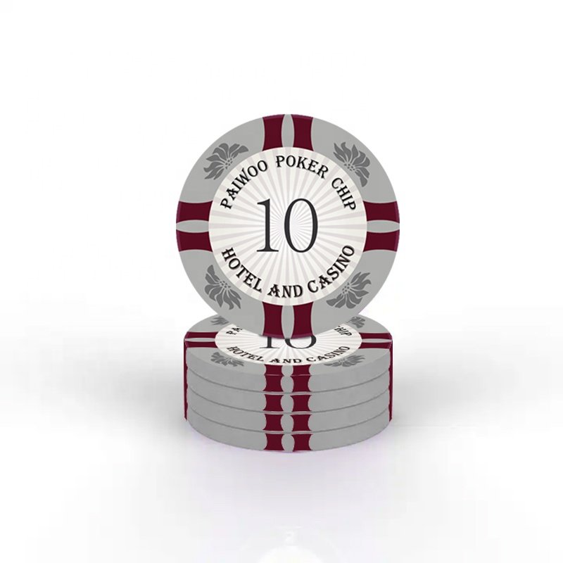 1000 Plastic Poker Chips with Ceramic Keramik Pokerchips and Jetons