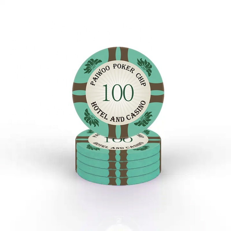 1000 Plastic Poker Chips with Ceramic Keramik Pokerchips and Jetons