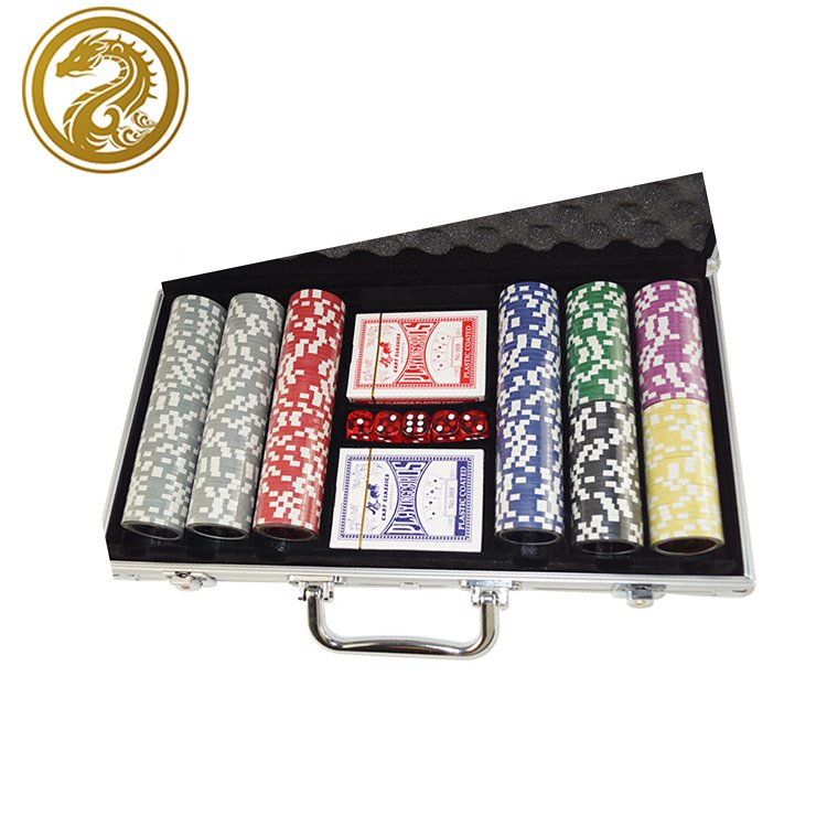 Professional Casino Custom deluxe Poker Chip game Set with silver aluminumcase