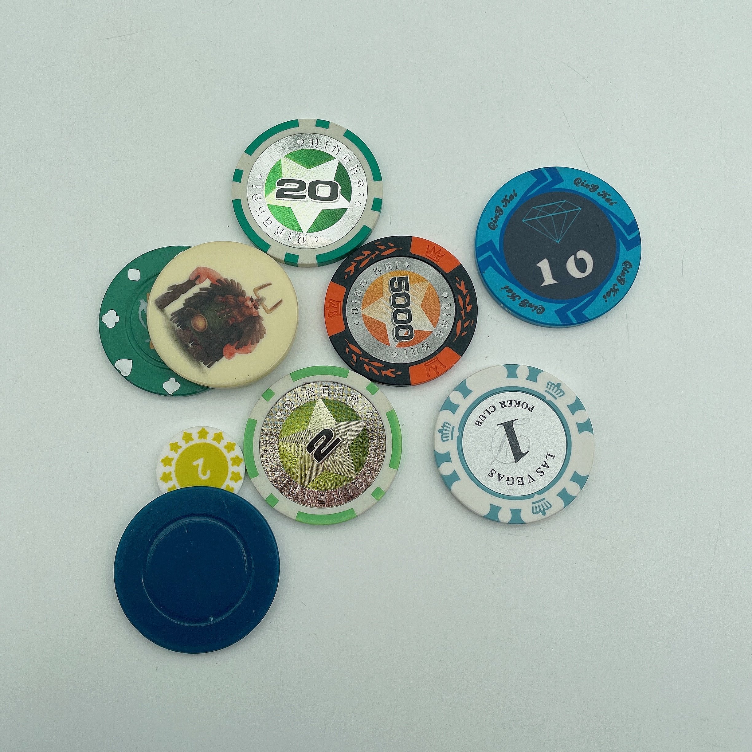 14g factory wholesale poker chip with custom logo stickers