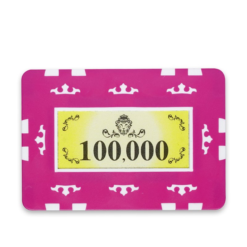 YH Free Custom Sticker ABS Chip 8 Crowns 300pcs/500pcs Poker Chip Sets For Casino