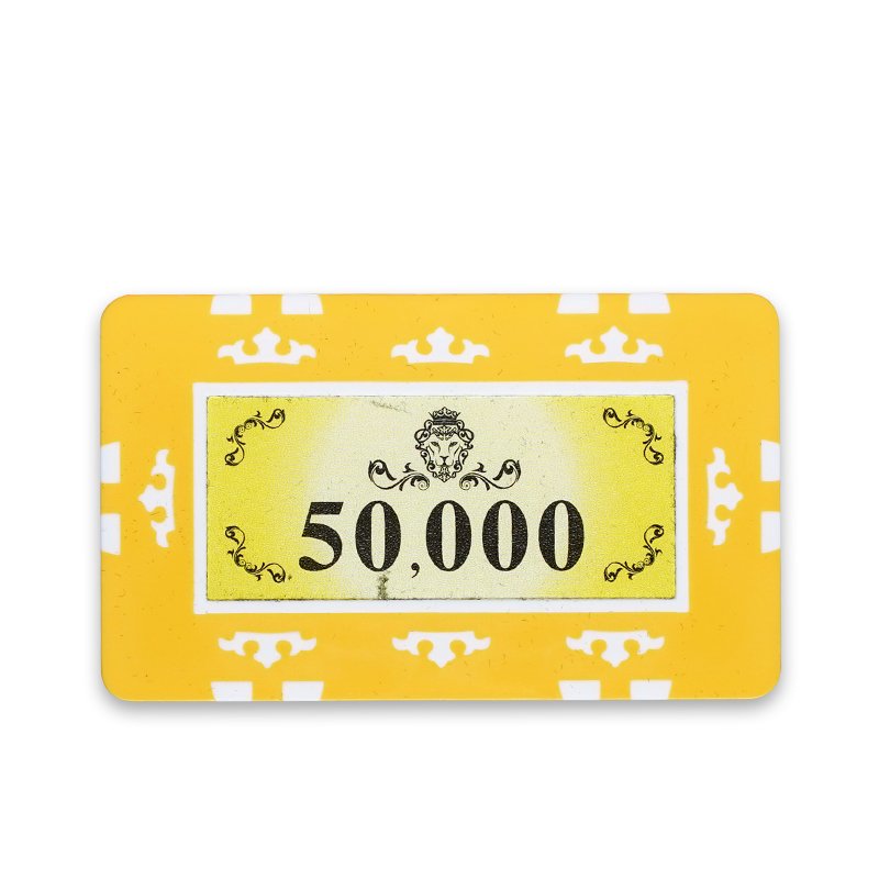 YH Free Custom Sticker ABS Chip 8 Crowns 300pcs/500pcs Poker Chip Sets For Casino
