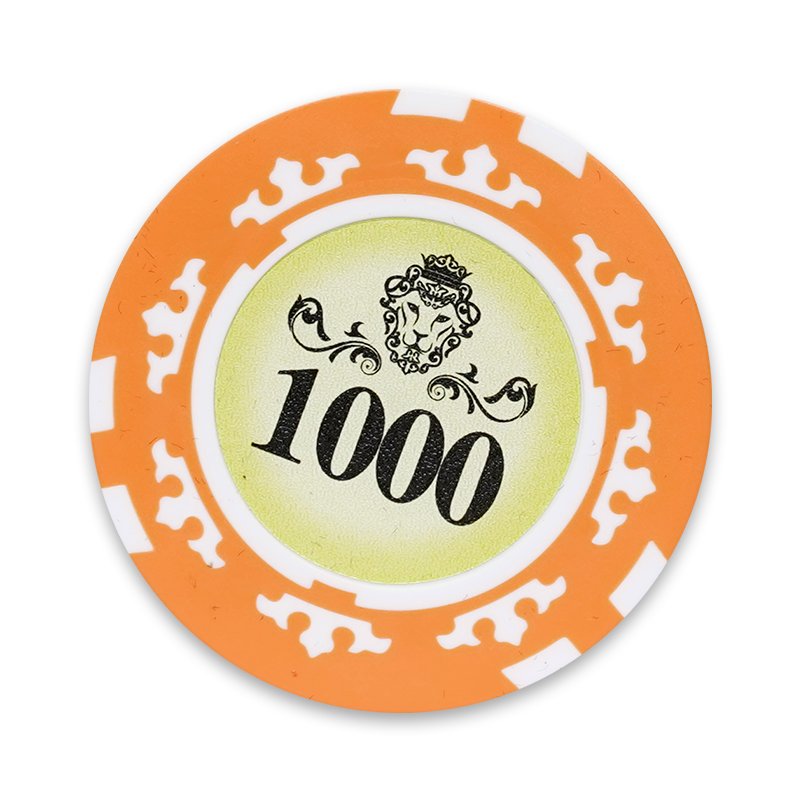 YH Free Custom Sticker ABS Chip 8 Crowns 300pcs/500pcs Poker Chip Sets For Casino