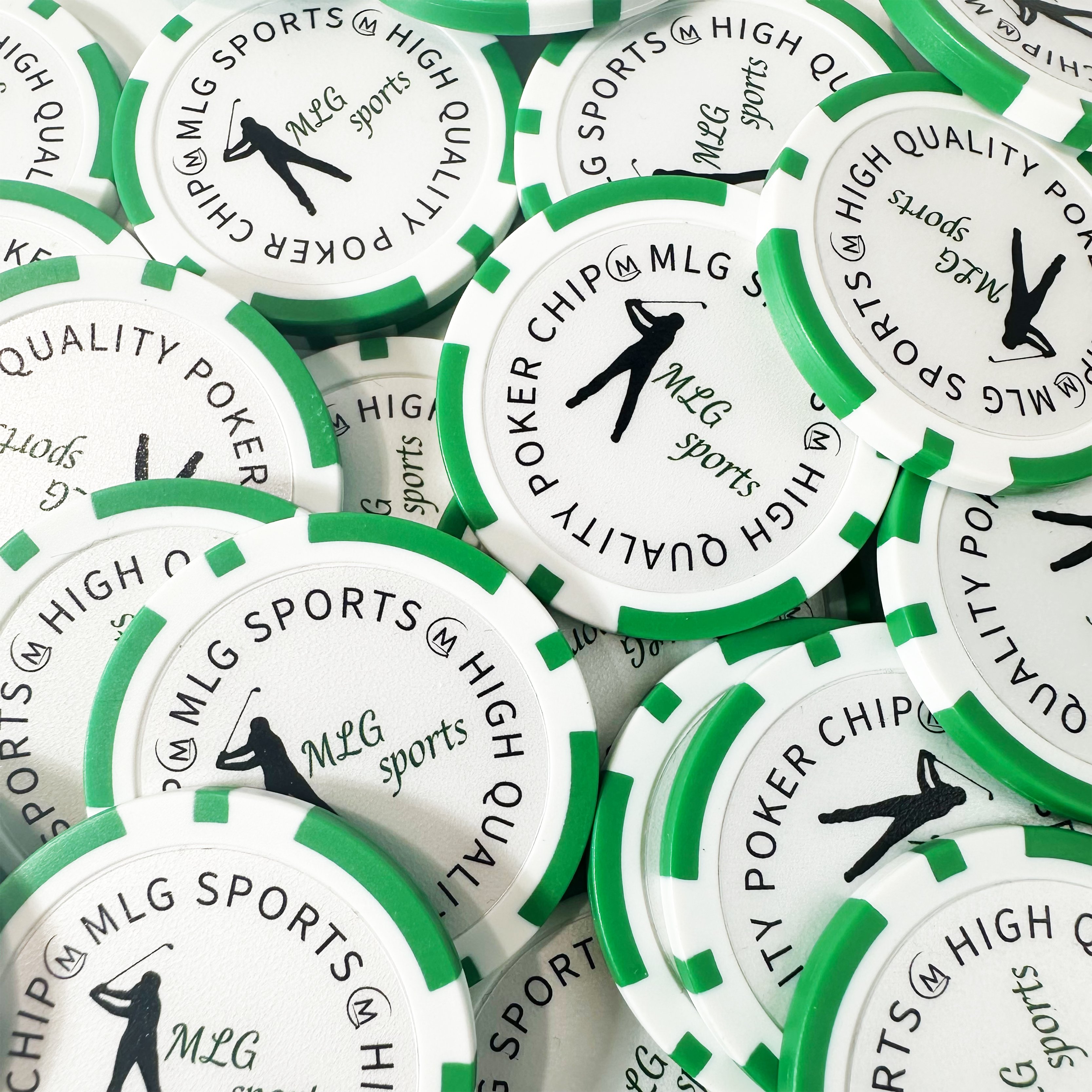 Factory price plastic poker chip custom logo golf poker chips