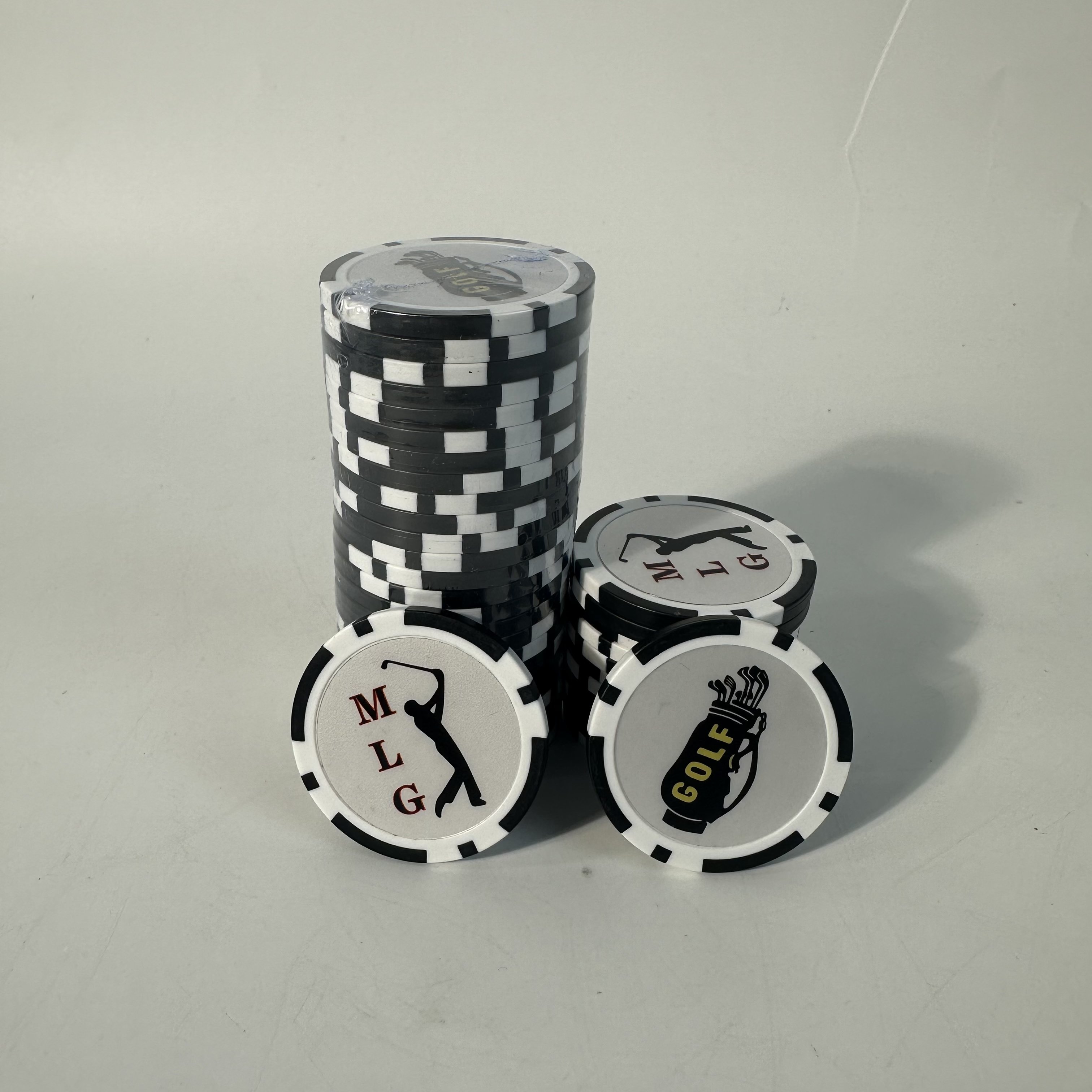 Factory price plastic poker chip custom logo golf poker chips