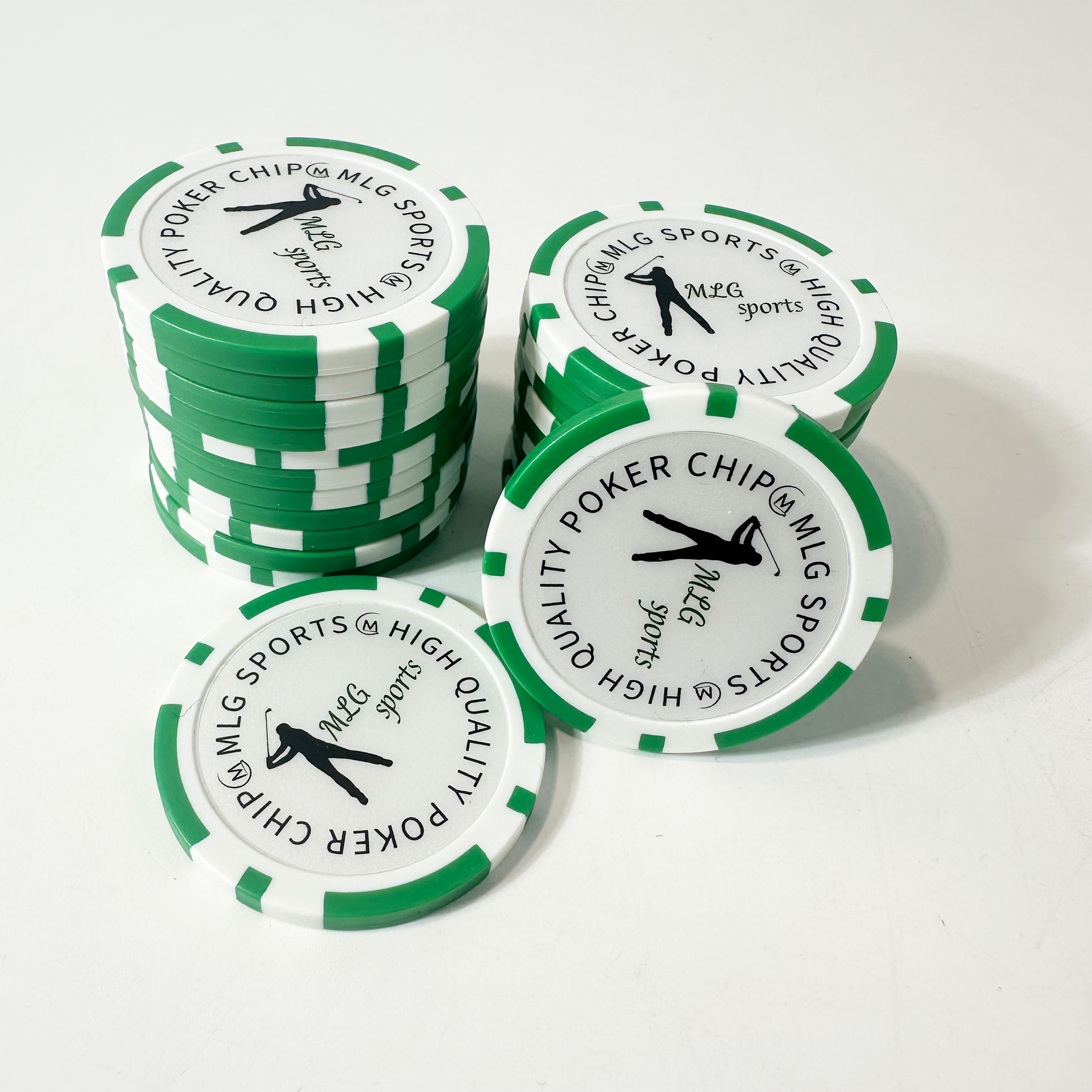 Factory price plastic poker chip custom logo golf poker chips