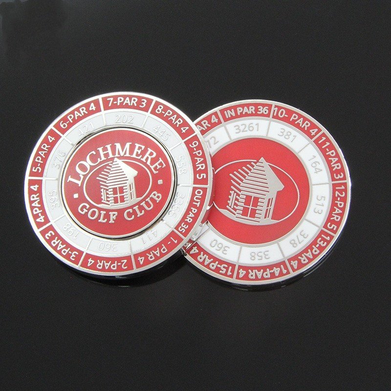 Factory Custom Poker Chip Golf Marker Clip 3d Coin Design Magnetic Golf Ball Marker Coin Custom Coin Hat Clip for Golf Club