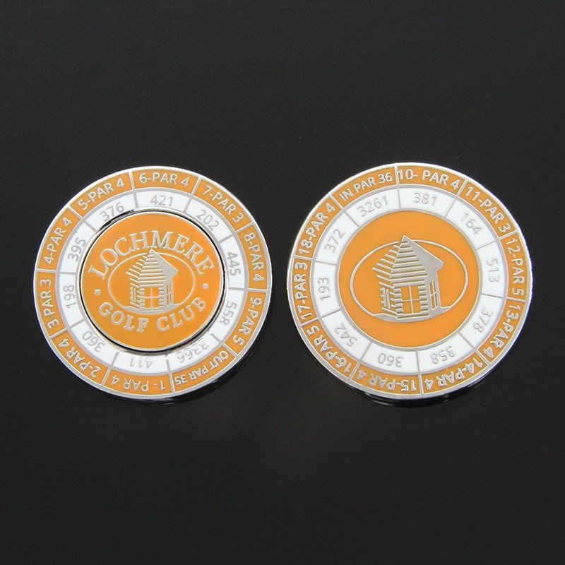 Factory Custom Poker Chip Golf Marker Clip 3d Coin Design Magnetic Golf Ball Marker Coin Custom Coin Hat Clip for Golf Club