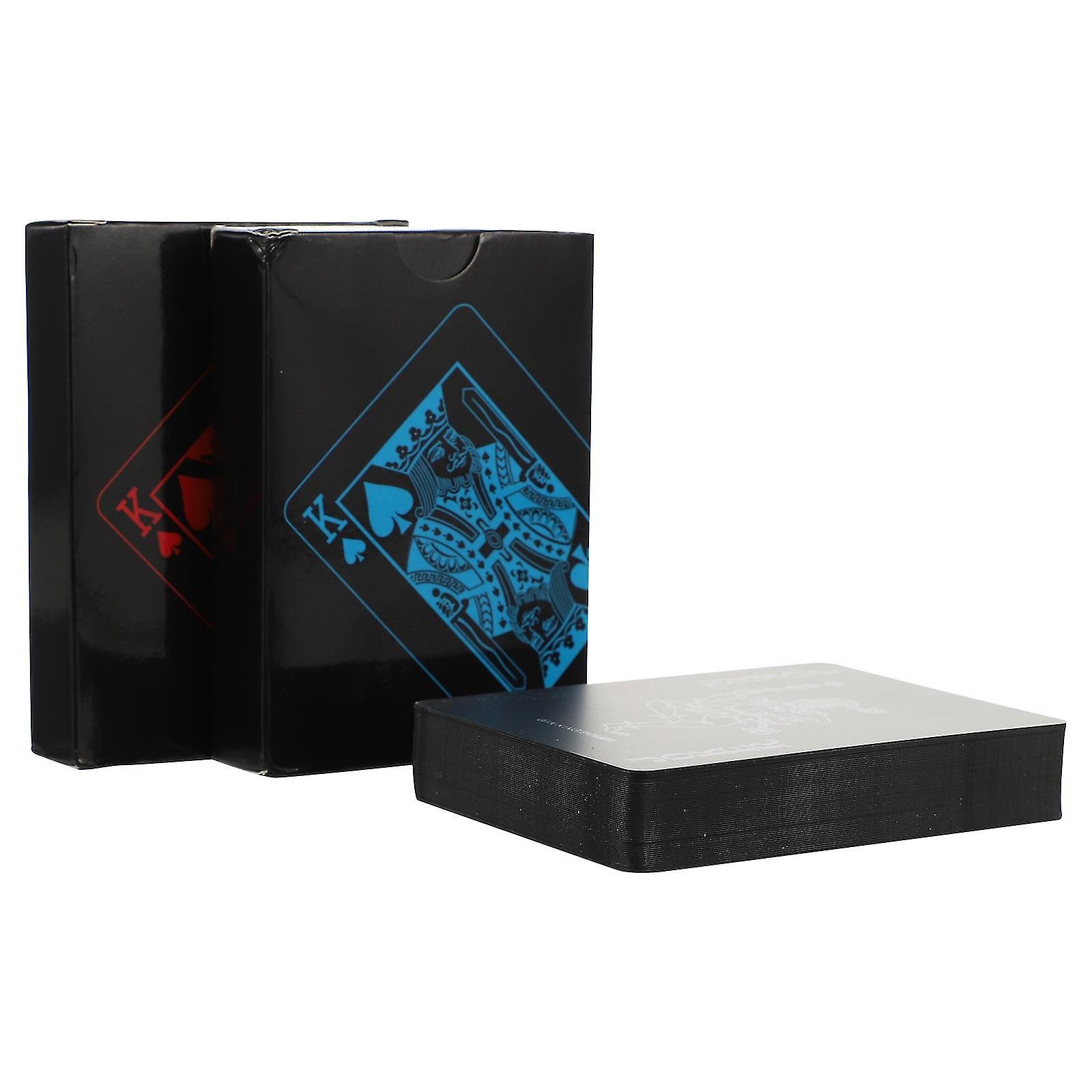 Wholesale Plastic Black Playing Card Hot Selling Print Poker Chip Set Custom Logo Pvc Poker with Tuck Box