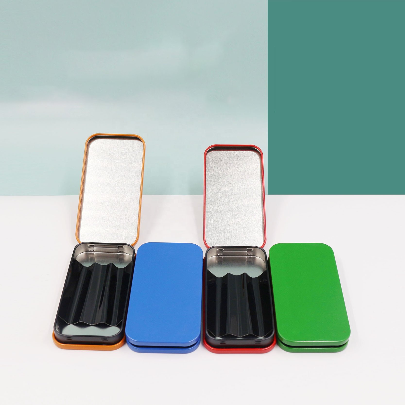 Hot Sale Custom Design Tobacco Metal Packaging Roll Tin Box Childproof Custom Tin Packaging Box