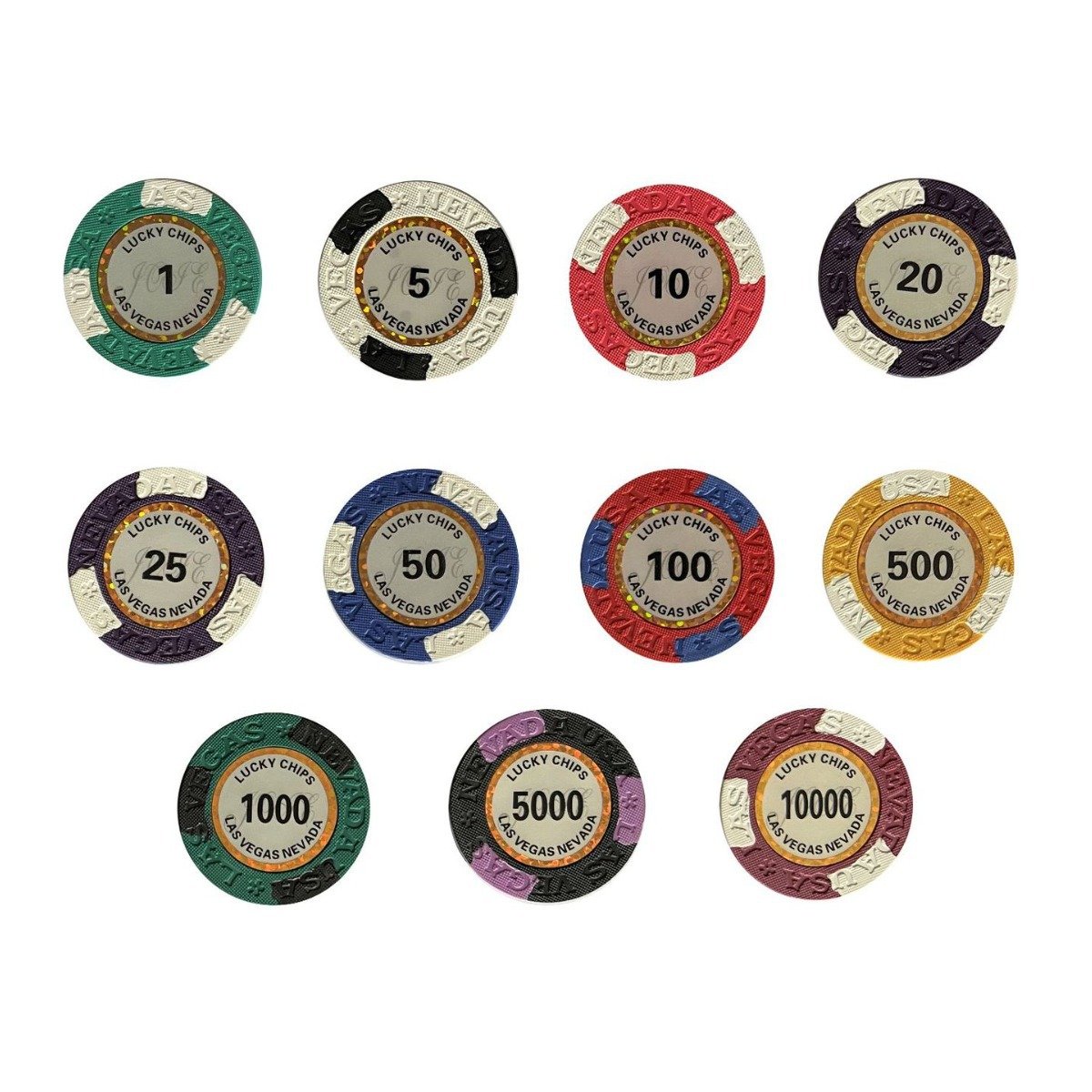 Clay Poker Chips 40mm Casino Chip Token Gambling For Card Board Game 14g Table Game Token Coins