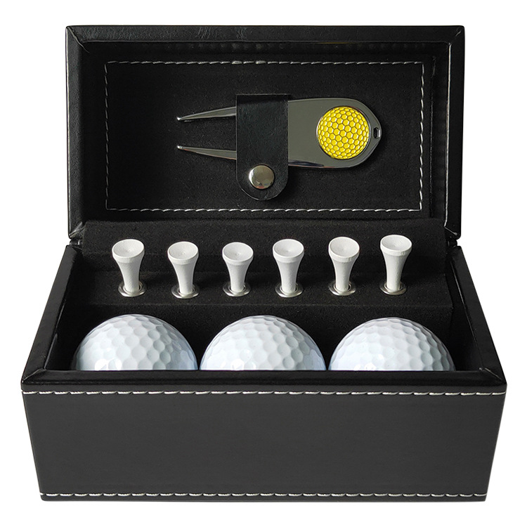 Custom Logo Gift Box Golf Tees Ball Markers Rubber Golf Gift Set Golf Accessories