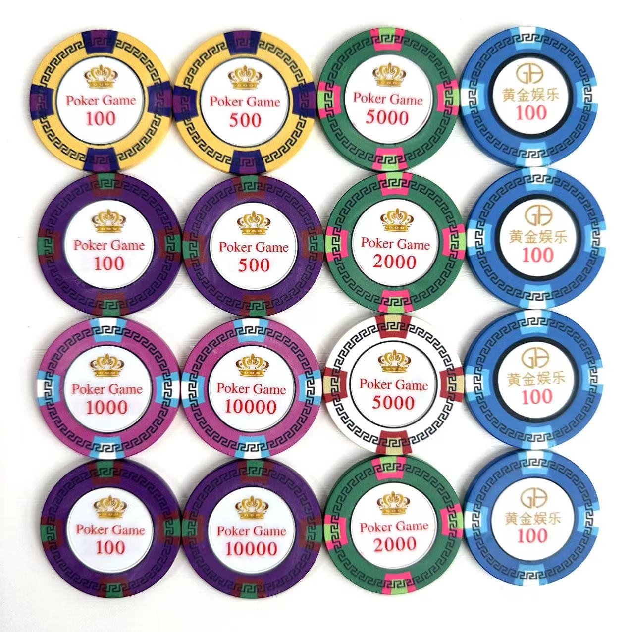 Professional High-line Hot Ceramic Poker Chips For Casino Club