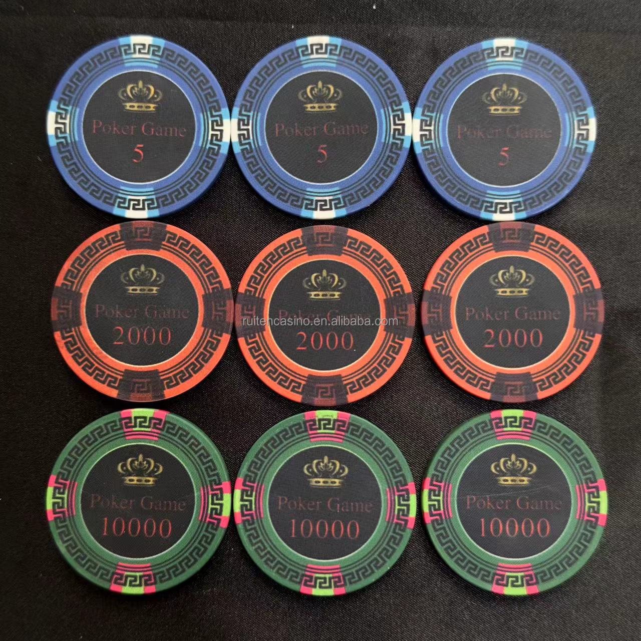Professional High-line Hot Ceramic Poker Chips For Casino Club