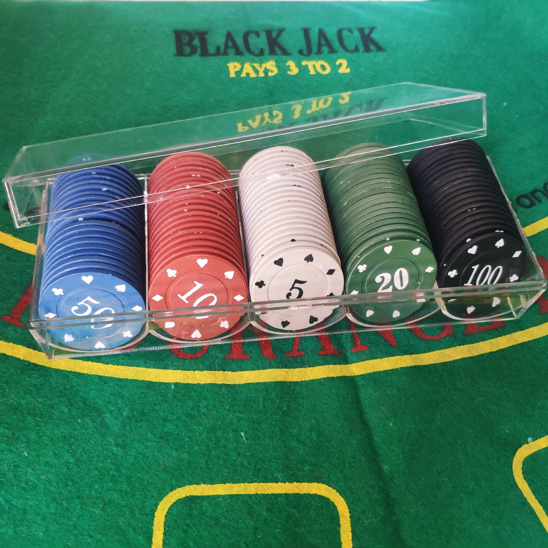 High Quality Different Color 10g Casino Plastic Ceramic Clay Poker Chips Set