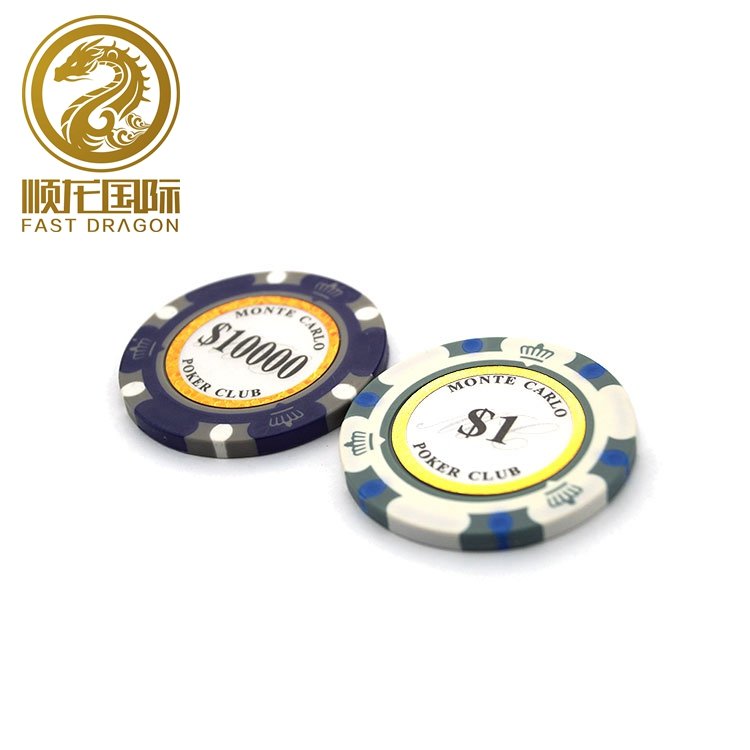 Poker chips Casino chips Texas Hold'em Poker Wholesale Clay ABS Poker Chips