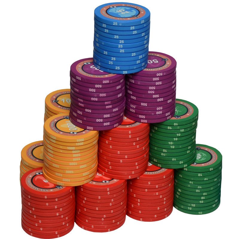300PCS/set 12 colors Casino Ceramic Poker Chips set with Aluminum Poker Chip Suitcase