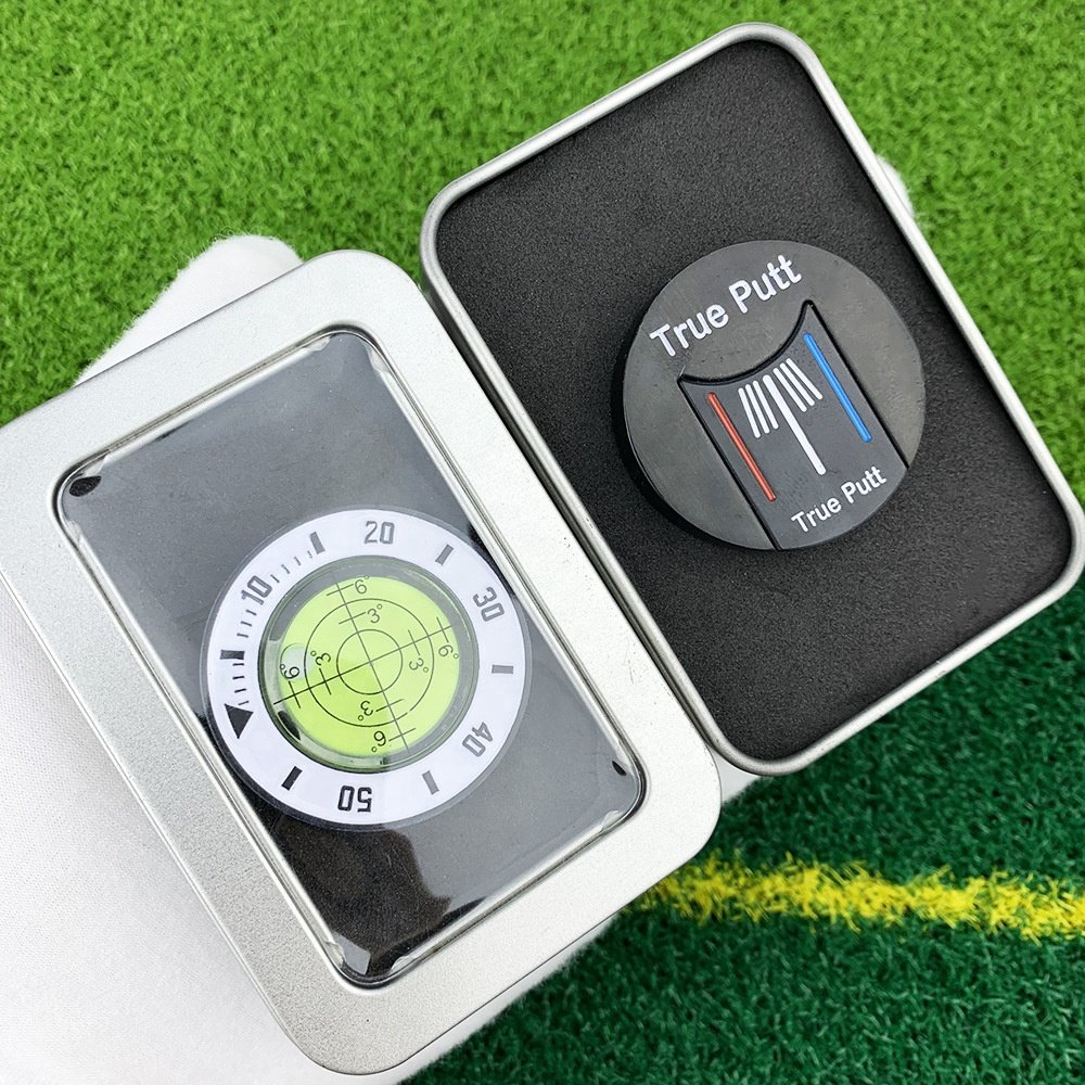 2024 Golf Gift Set Putting Aid Green Reader Magnetic Iron Golf Sports Poker Chip Ball Markers And Hat Clips and divot tool