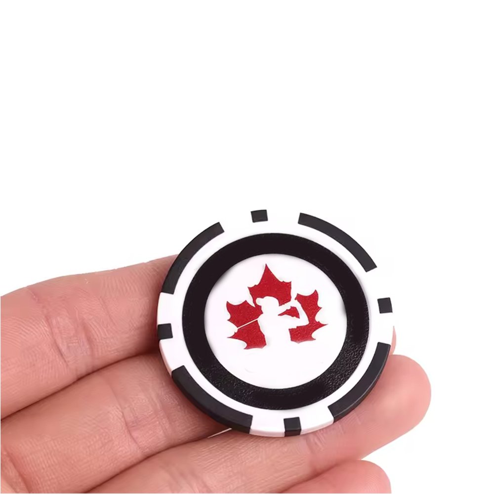 PRIMUS GOLF Hot Sale Customized 35mm 40mm Golf Ball Marker Poker Chips PVC Plastic Blank Golf Ball Marker
