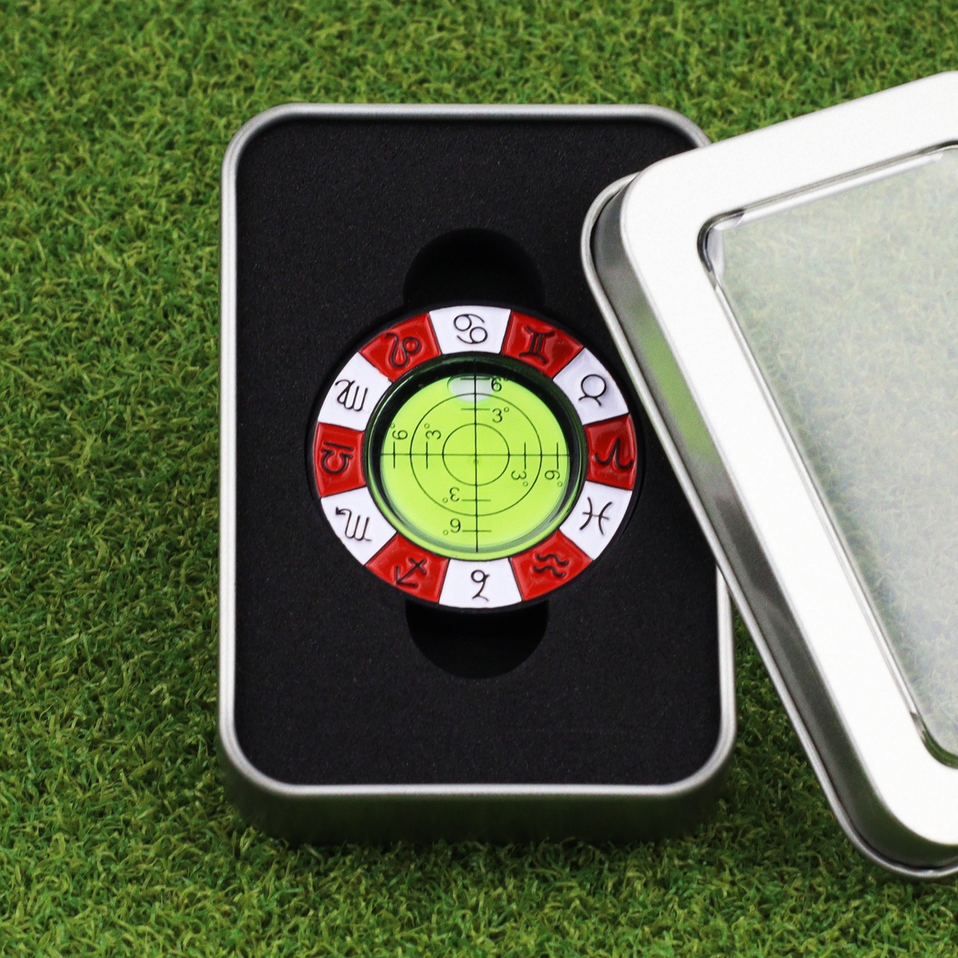 Spot wholesale Golf accessories metal Magnetic poker chip Level putter line Golf Ball Marker