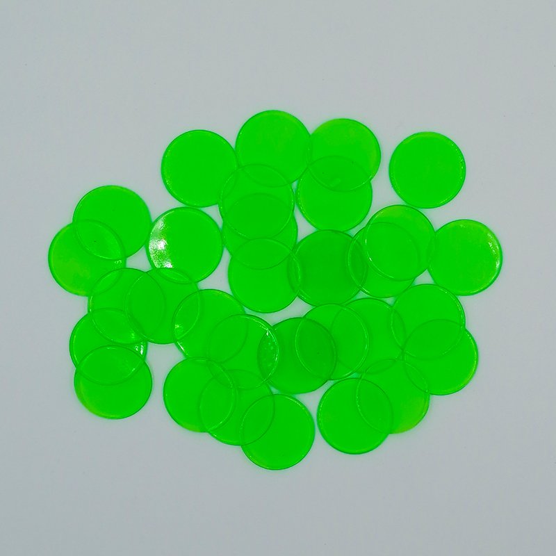 Colorful 25mm Plastic Tokens Game Coins and Poker Chip Coins Board Game Set Accessories Plastic Crafts