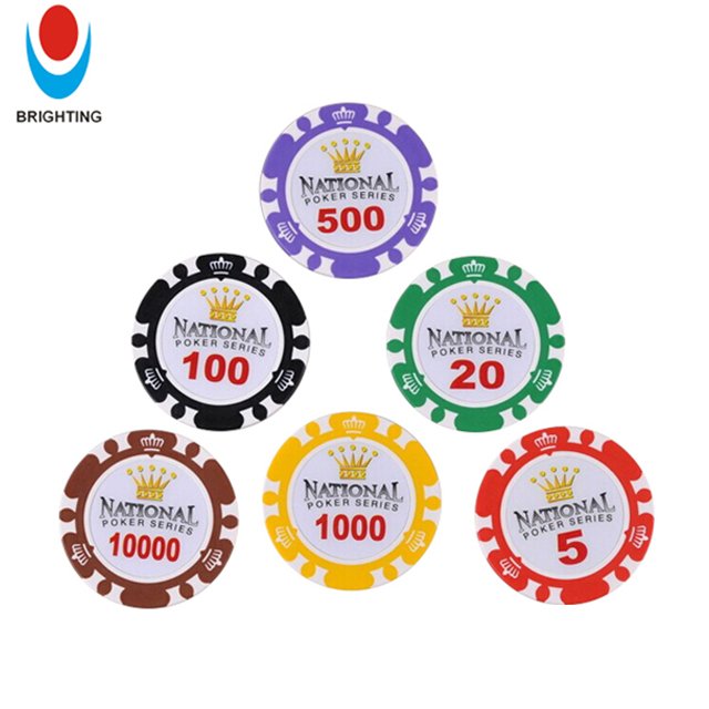 Clay ABS 13.5g 40mm Diamond Monte Carlo Gambling Game LOGO Blank Custom Ceramic ABS Print Case Casino Royal Poker Chips Ceramic