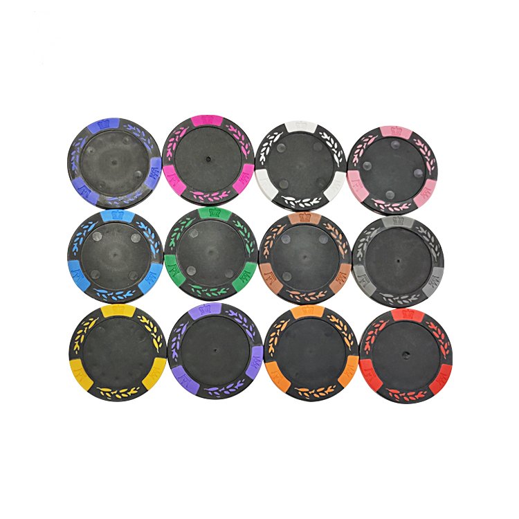 Clay ABS 13.5g 40mm Diamond Monte Carlo Gambling Game LOGO Blank Custom Ceramic ABS Print Case Casino Royal Poker Chips Ceramic
