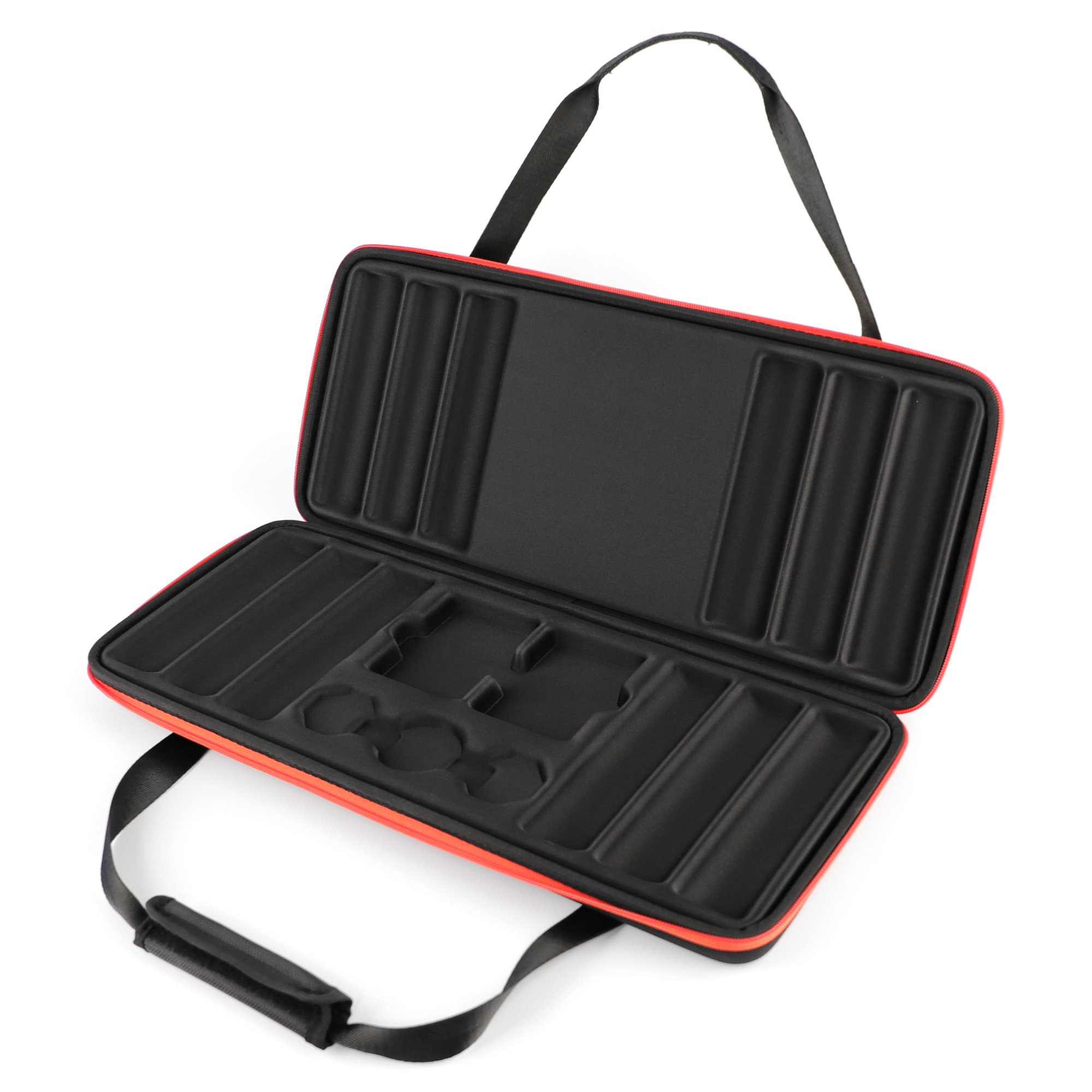 Custom Oxford Fabric 500 Poker Chip Game Bag with Tray, Carrying Casino Poker Chips Case