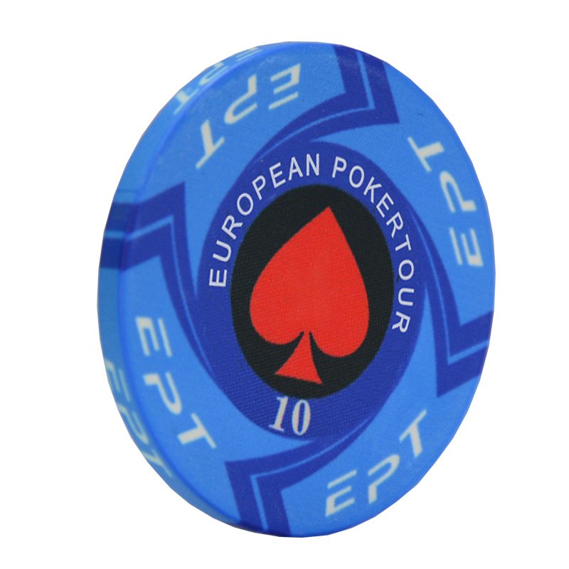 Hot Sell Ceramic Poker Chips Printer Set Leather Case Coin Custom Texas Professional Poker Chips 10g Ept Factory Supplier