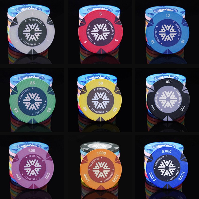 Wholesale cheap custom Texas Hold'em poker Taoxin ceramic chips can be customized logo