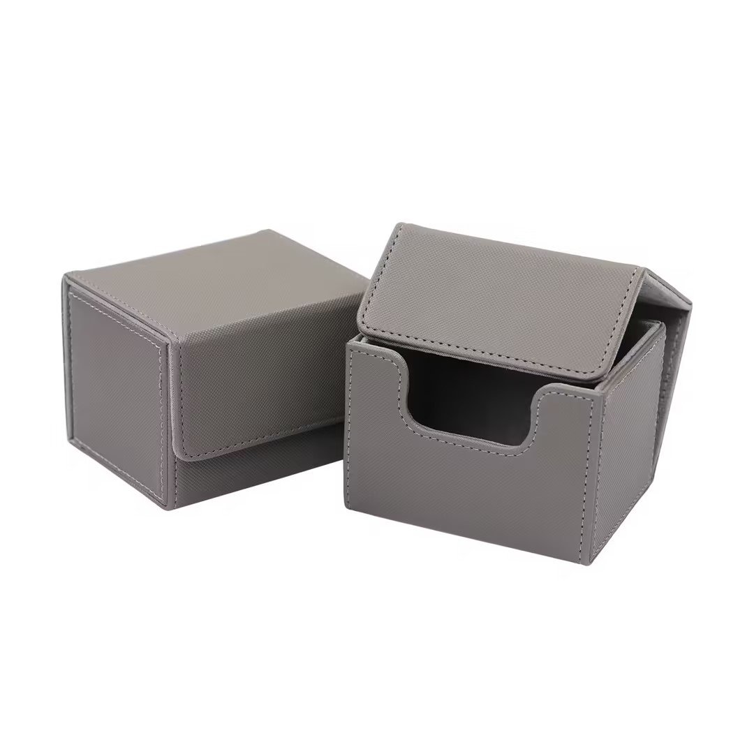Card Deck Box Large Size Fit for 100+ Cards, Trading Commander Deck Box and Mtg Card Deck,Premium Leather Deck Box