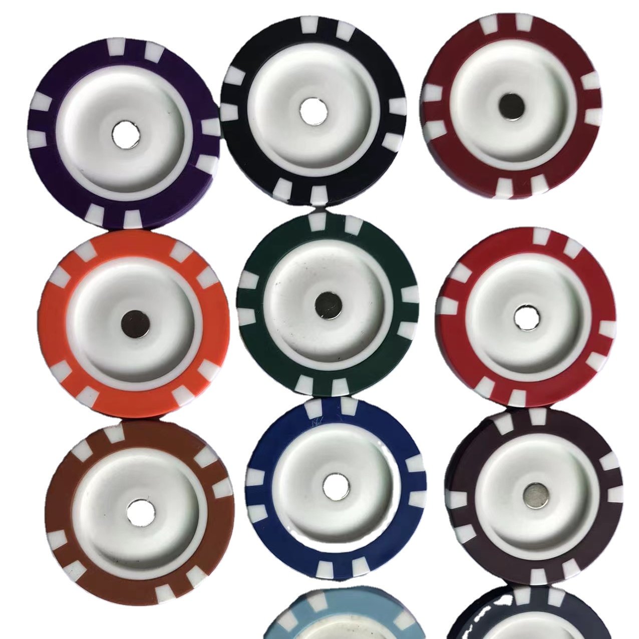 Sublimation golf ball markers Custom style magnetic golf ball marker hat clip hold 38 Golf ball marker with magnetic poker chip