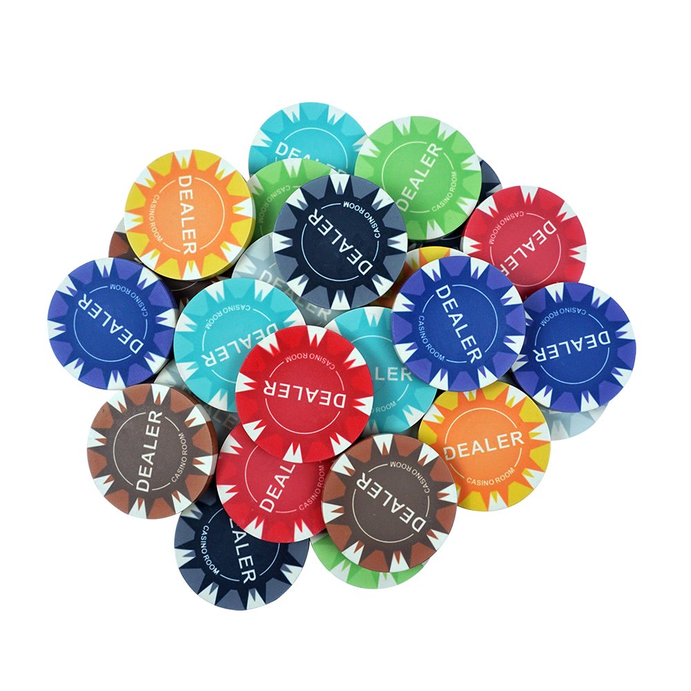 48.5mm*5.5mm Best Customized Ceramic Poker Chips Dealer Button Free Design and Samples Factory
