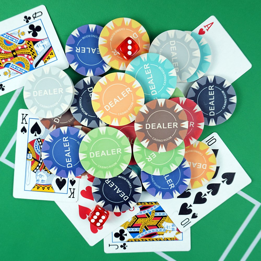 48.5mm*5.5mm Best Customized Ceramic Poker Chips Dealer Button Free Design and Samples Factory