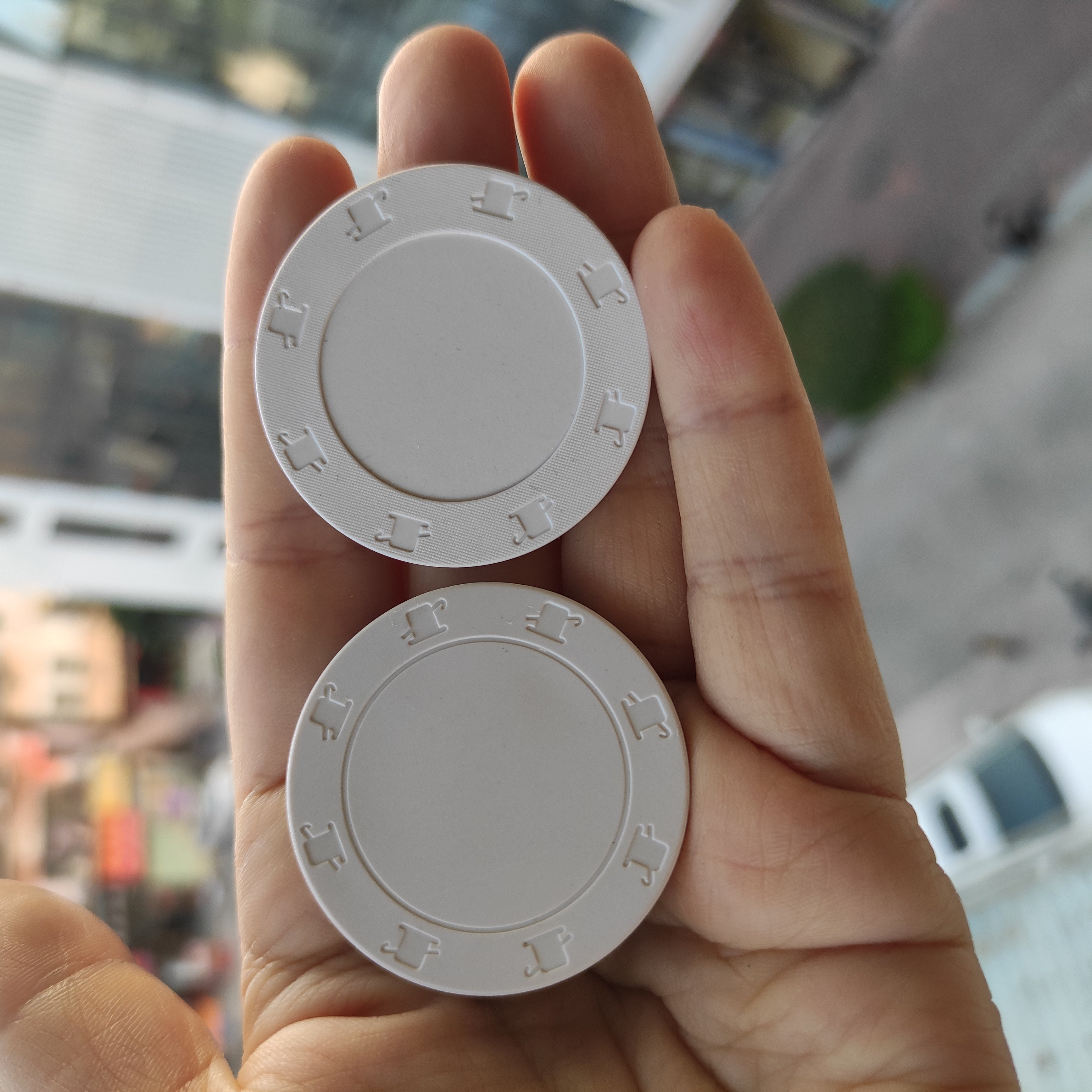 38mm 39mm 43mm 45mm 50mm 52mm 55mm 60mm ceramic circle shape or rectangular shape poker chips mold open